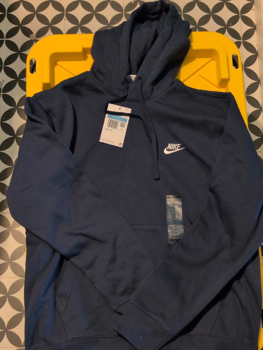 Nike Men's Navy Blue Pullover Hoodie